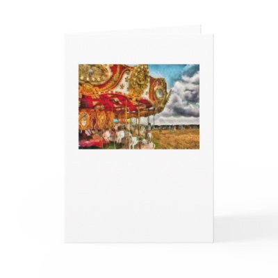 Amusement - The Merry-go-round Card by suburbanscenes