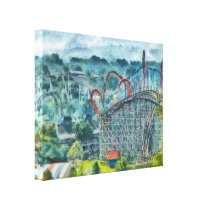 Amusement - The thrill ride Gallery Wrap Canvas