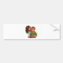 Amusing kiddies bumper sticker