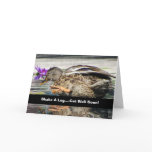 Amusing Mallard Get Well Card