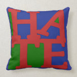 Amusing Pop Art Pillow "HATE" pillows