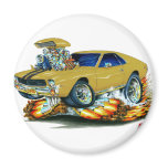 AMX Gold Car Refrigerator Magnets
