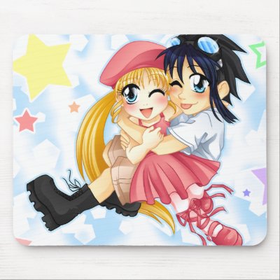 Amy and Rocket Mousepad by KikoStudios