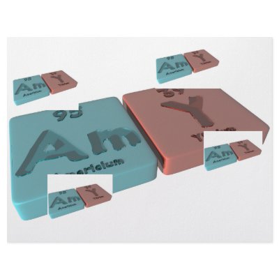Amy as Americium Am  and Yttrium Y Letterhead by ChemicalWords