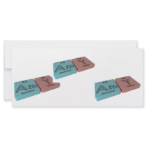Amy as Americium Am  and Yttrium Y Custom Rack Cards