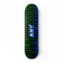 Amy blue fire Skatersollie skateboard.