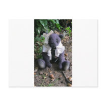 Amy Goodrich Collectables "purple girl bear" image Post Card
