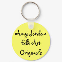 Amy Jordan Folk Art Originals - keychain