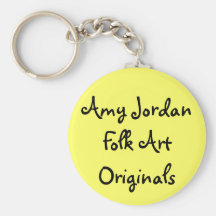 Amy Jordan Folk Art Originals - keychain