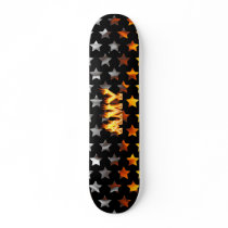 Amy skateboard fire and flames design.