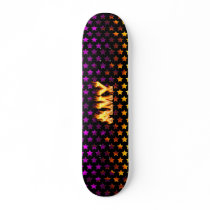 Amy skateboard fire and flames design.
