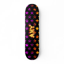 Amy skateboard fire and flames design.