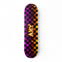 Amy skateboard fire and flames design.