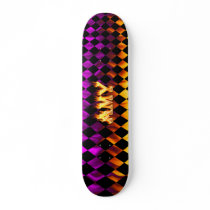 Amy skateboard fire and flames design.