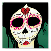 Amy  Sugar Skull Skeleton Print posters