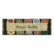 Amy's Quilt Tag Business Card