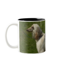 An 18 months old Afghan hound Mug