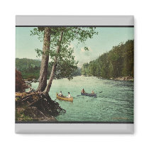 An Adirondack mountain stream classic Photochrom Fridge Magnets