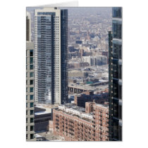 An aerial view of Chicago, looking northwest 2 Cards