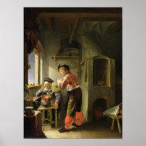 An Alchemist and his Assistant in their Workshop