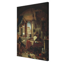 An Alchemist in his Laboratory Gallery Wrapped Canvas