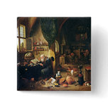 An Alchemist in his Workshop Pinback Buttons