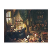 An Alchemist in his Workshop Postcard