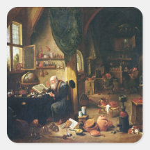 An Alchemist in his Workshop Sticker