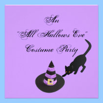 An "All Hallows Eve" Costume Party invitations