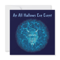 "An All Hallows Eve Event" - Phantom Devil (Blue) Invitation