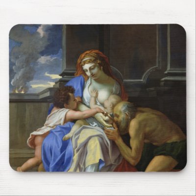 An Allegory of Charity, c.1642-48 Mouse Pads by bridgemanart