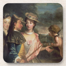 An Allegory of Courtship Drink Coasters