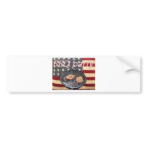 An American BBQ party Bumper Sticker
