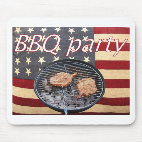 An American BBQ party mousepad