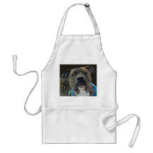 An American Bulldog Apron