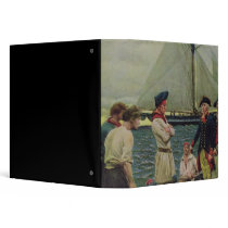 An American Privateer Taking a British Prize Vinyl Binder