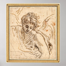 An Angel, by Benjamin West, American 1738-1820 Print