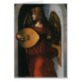 An Angel in Red with a Lute by Leonardo da Vinci Greeting Cards