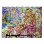 An angel of praying., An angel saves you. calendars