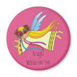 An Angel Watches Over You Refrigerator Magnet