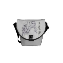An Angel's Kiss Messenger Bag