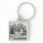 An Angler in a River Pool, from 'British Keychains