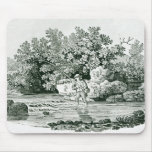 An Angler in a River Pool, from 'British Mouse Pad