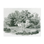 An Angler in a River Pool, from 'British Post Cards