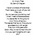 An Angry Tree Poem t-shirts