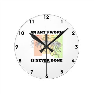 An Ant's Work Is Never Done (Worker Ant Anatomy) Clocks