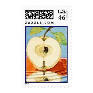 an apple a day stamp
