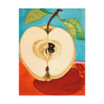 an apple a day ...watercolor postcards by nefera an apple a day ...watercolor postcards