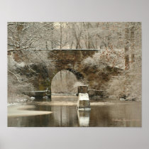 An Arched Stone Bridge, Canvas Print