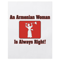 An Armenian Woman Is Always Right Personalized Flyer